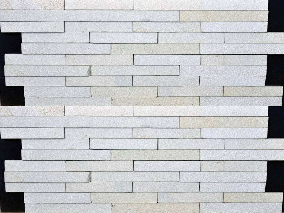 White Sandblast Stone Wall Cladding Tiles For Outdoor and Indoor Wall